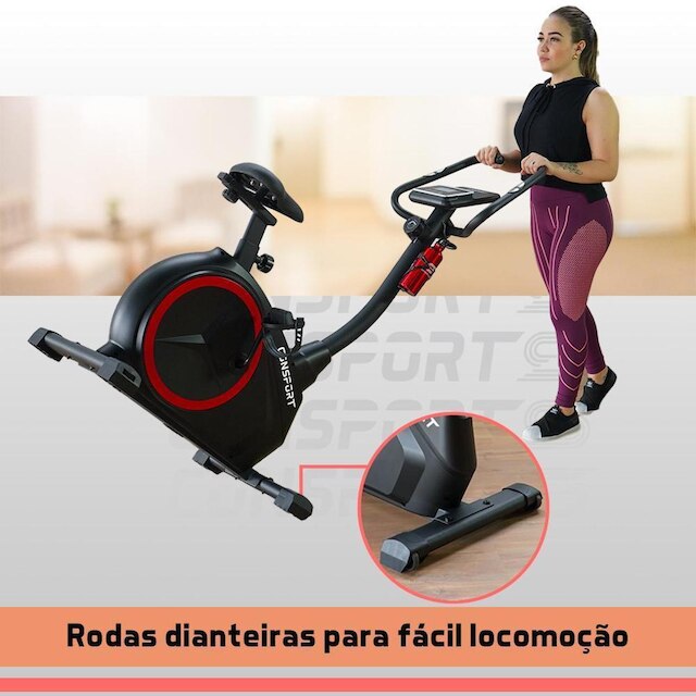 Bicicleta Vertical Ergometrica V2000 Magnética Ajustável Consport
