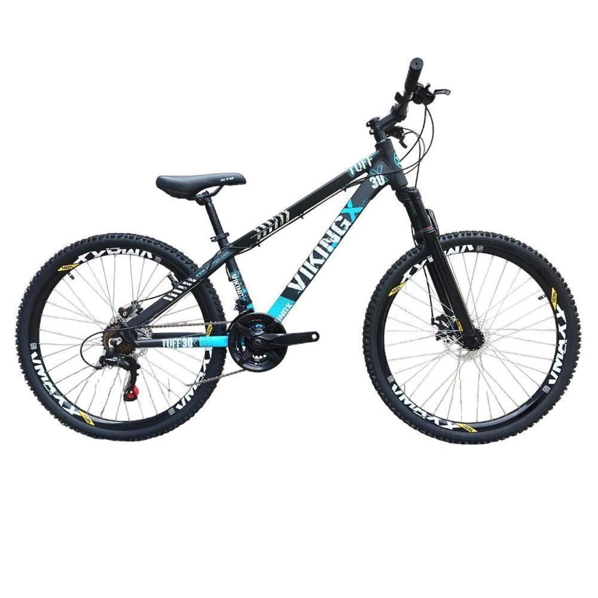 Bicicleta Vikingx Aro 26 Tuff-30 Shimano 21 Velocidades Pneu Flame