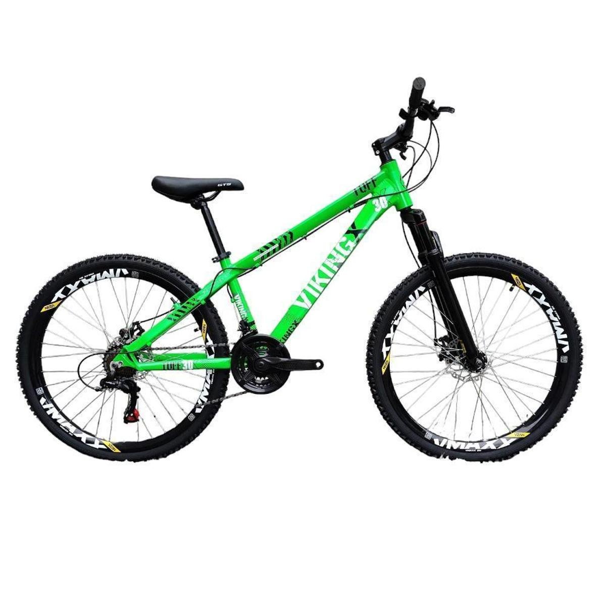 Bicicleta Vikingx Aro 26 Tuff-30 Shimano 21 Velocidades Pneu Flame Menor preço em Bicicleta Vikingx Aro 26 Tuff-30 Shimano 21 Velocidades Pneu Flame