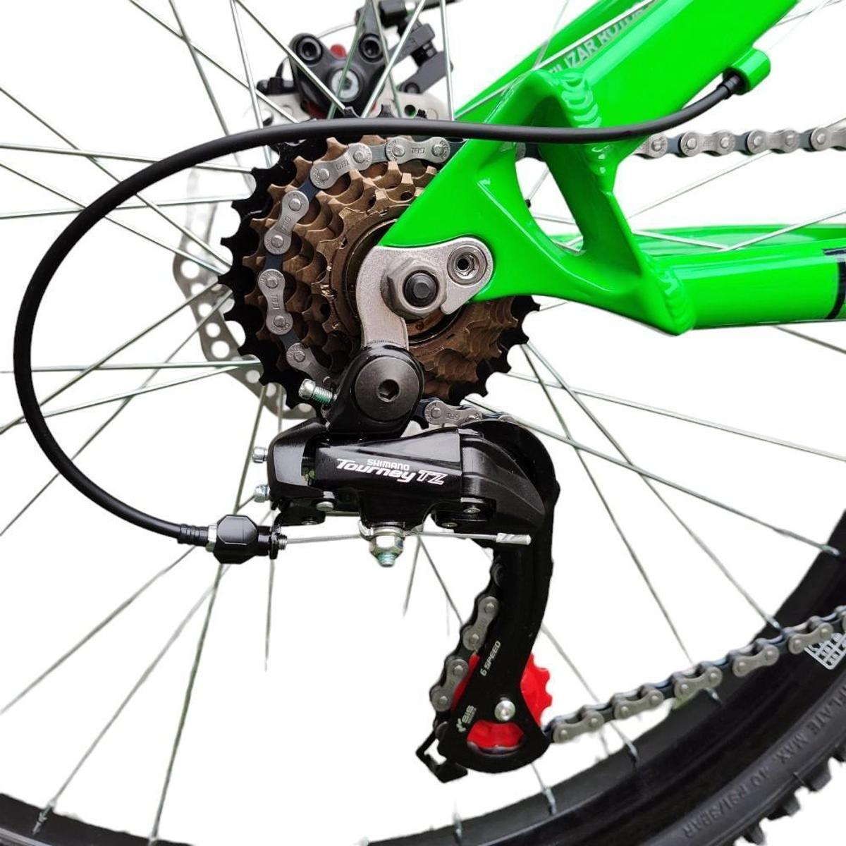 Bicicleta Vikingx Aro 26 Tuff-30 Shimano 21 Velocidades Pneu Flame