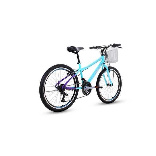 Bicicleta Windy 21v Aro 24 com Cesta Juvenil Menina