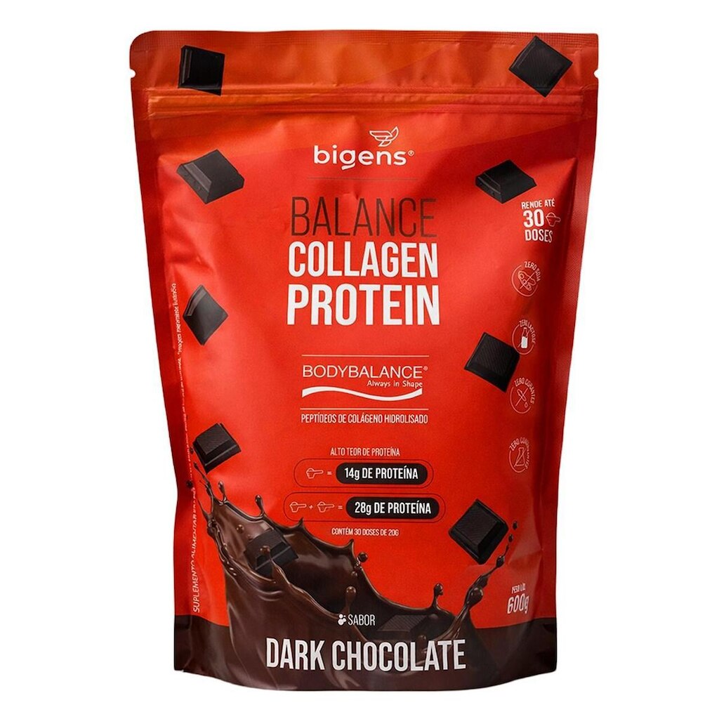 BIGENS BALANCE COLLAGEN PROTEIN 600G DARK CHOCOLATE