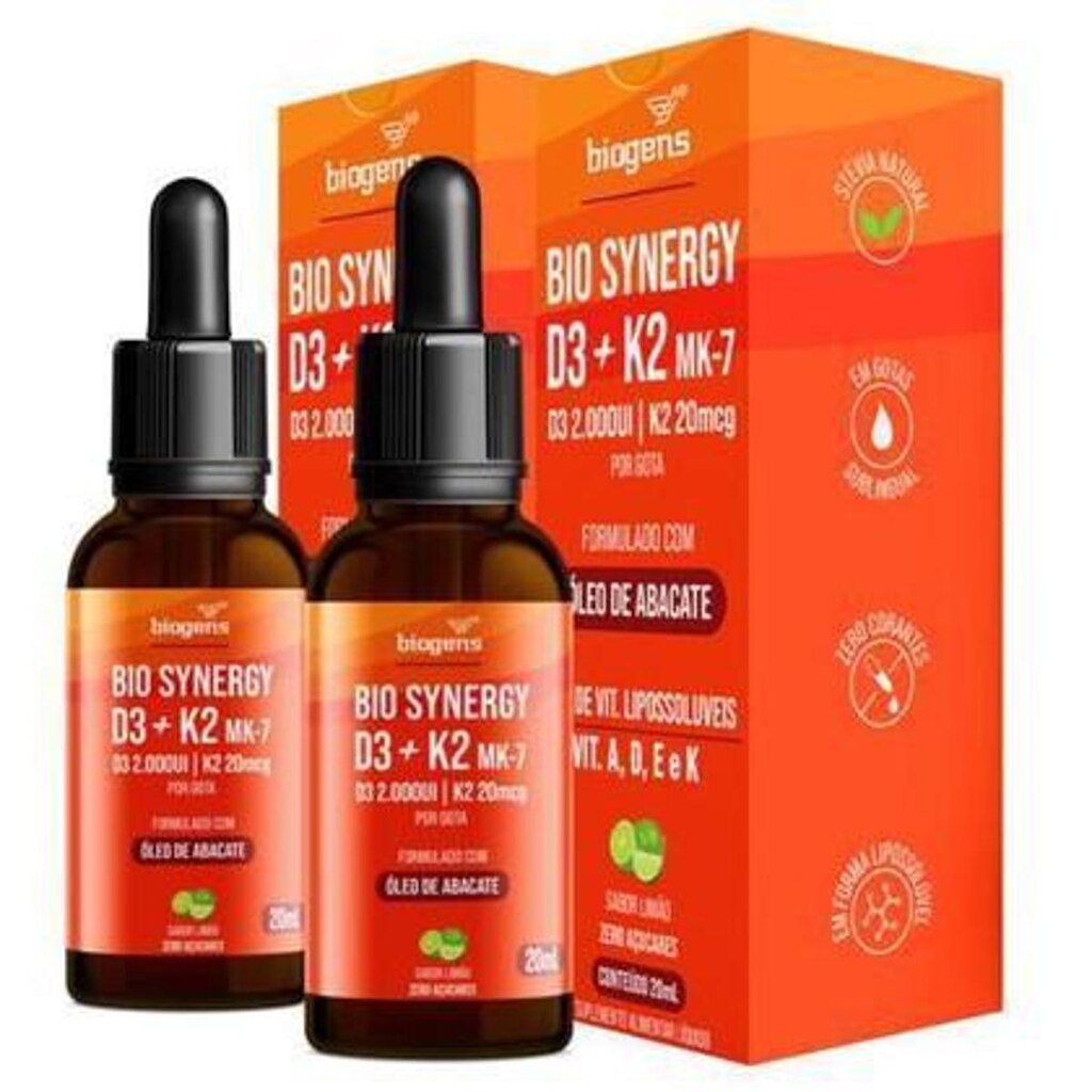 BIGENS KIT 2X BIO SYNERGY D3+K2 MK-7 20ML