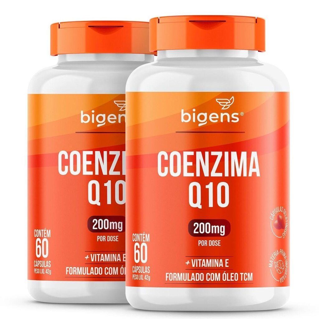BIGENS KIT 2X COENZIMA Q10 200MG + VITAMINA E 60 CAPS