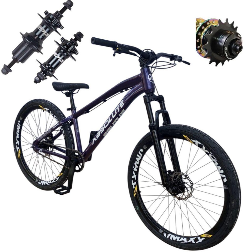 Bike 26 Absolute Brutus K7 Grau e Manobras