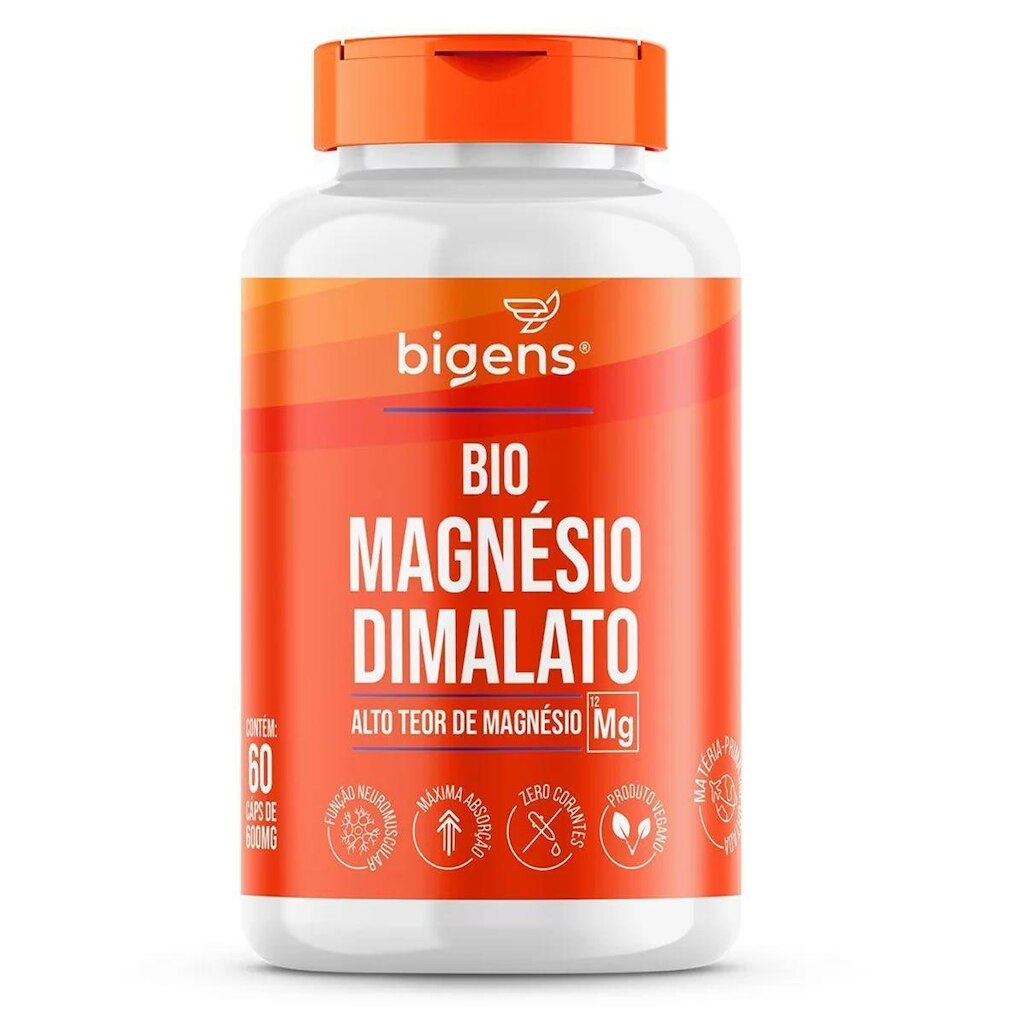 Bio Magnésio Dimalato - 60 Cápsulas - Bigens