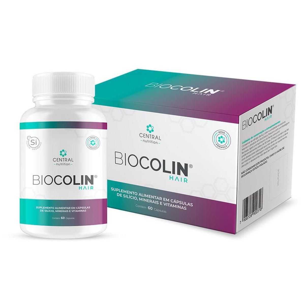 Biocolin Hair 500mg 60 Caps Colina Central Nutrition