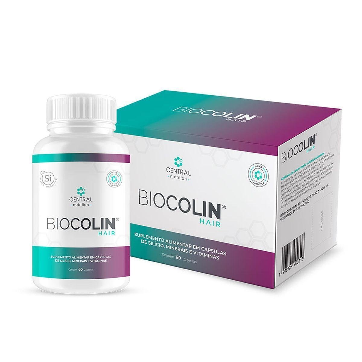 Biocolin Hair - 60 Cápsulas - Central Nutrition
