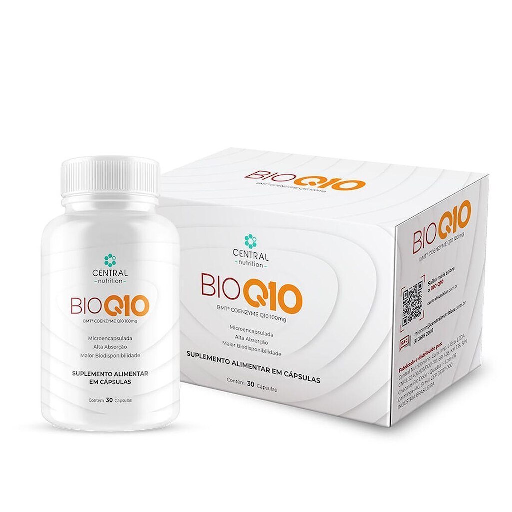 BioQ10 100mg - 30 Cápsulas - Central Nutrition