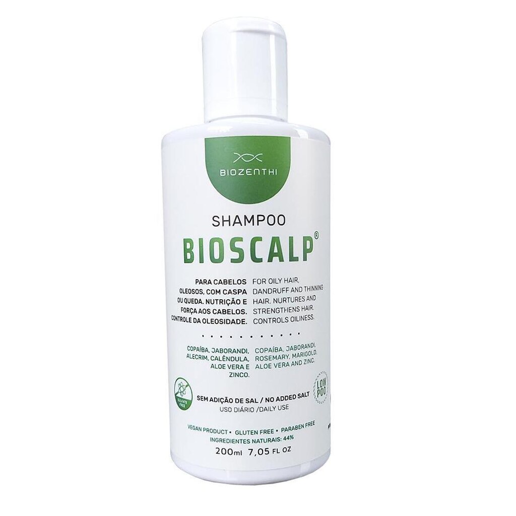 Bioscalp Shampoo Anticaspa Queda Oleosidade 200ml Biozenthi
