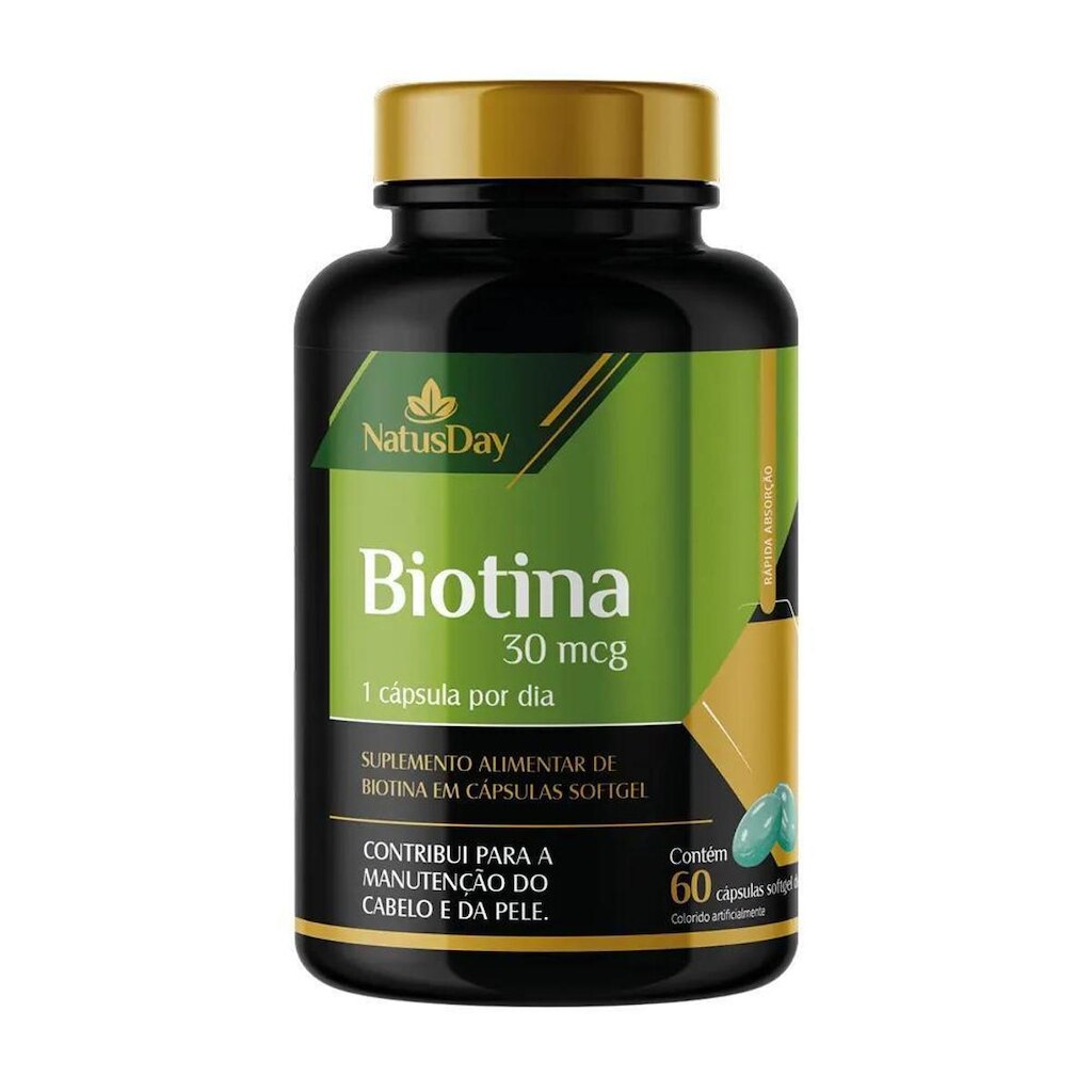 Biotina 60 Cápsulas Natusday