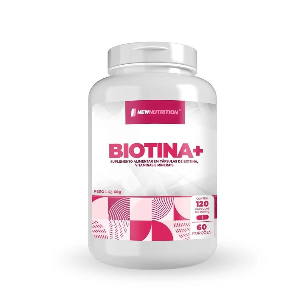Biotina Plus -  120 Cápsulas - NewNutrition