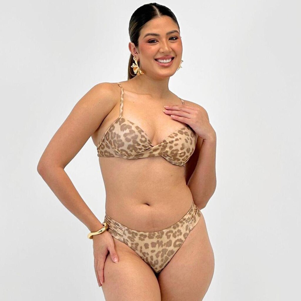 Biquíni Bana Bana Estampado Tanga com Bojo Feminino