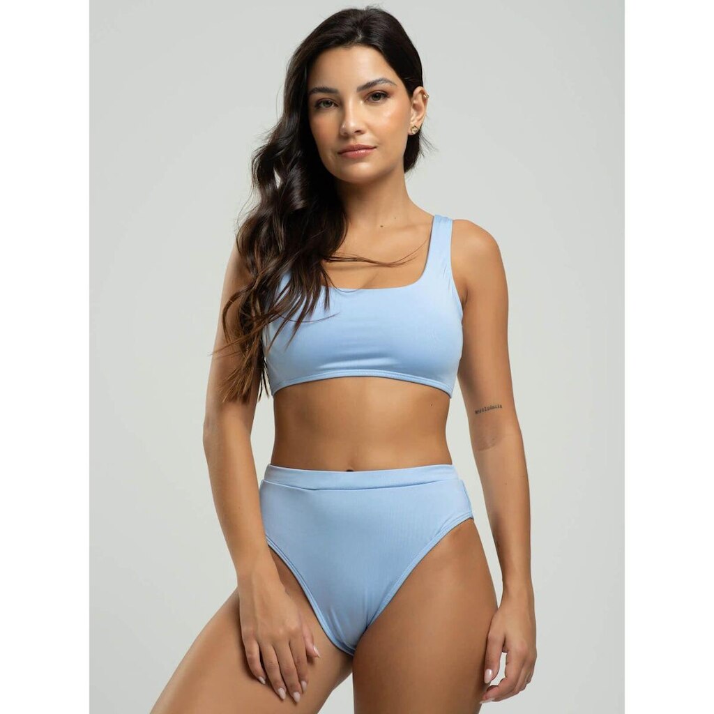 Biquini Regata Calcinha Hot Pants Bojo Removivel Proteção Uv 50+