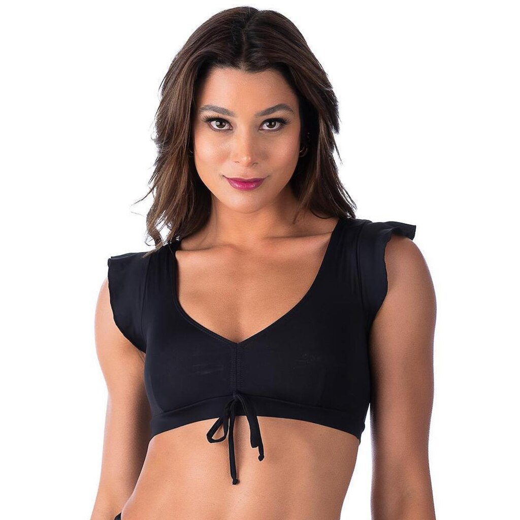 Biquíni Top Cropped Com Babado Summer Soul