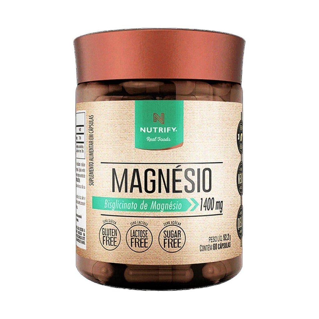 Bisglicinato de Magnesio - 60 Cápsulas - Nutrify