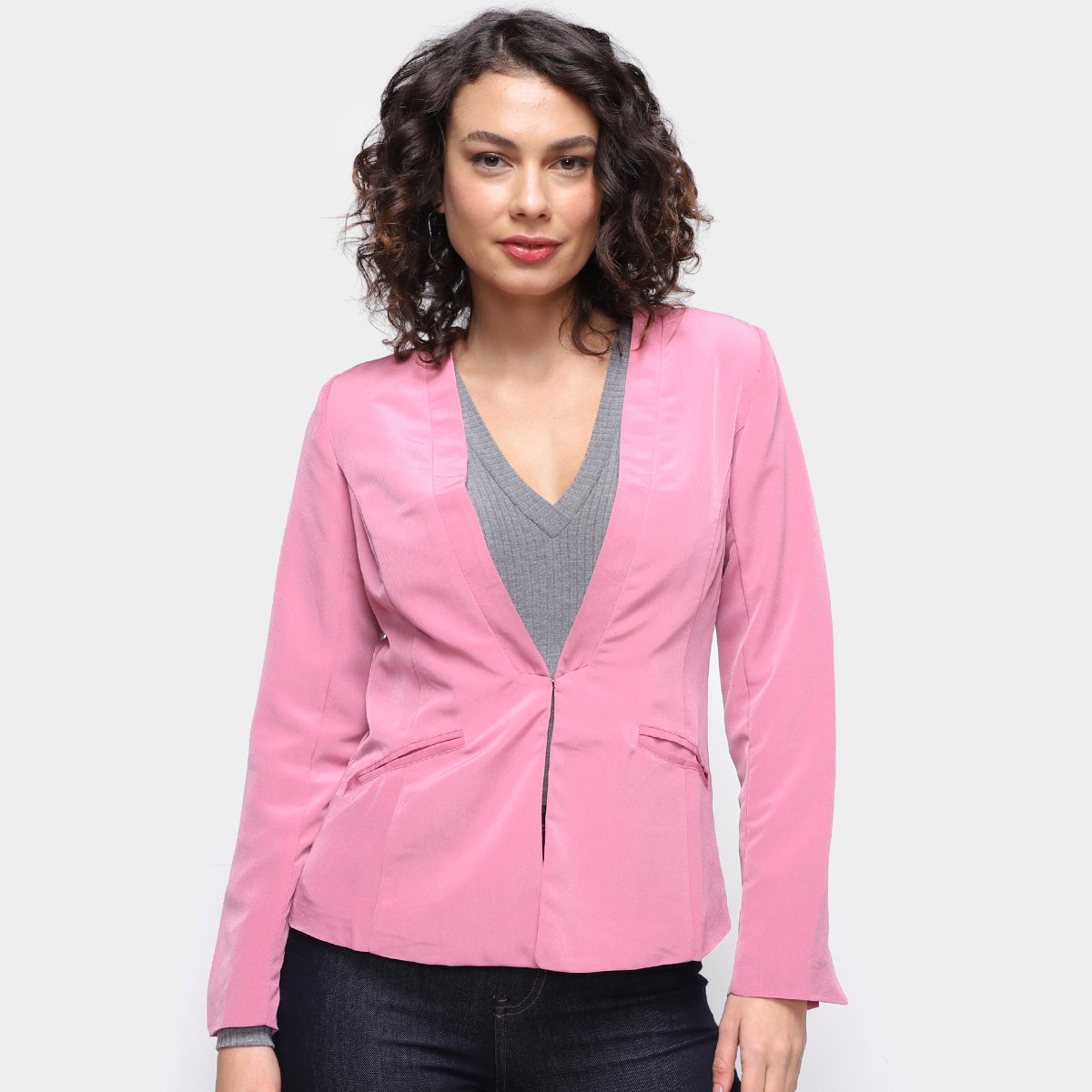 Blazer Dzarm Básico Regular Feminino Menor preço em Blazer Dzarm Básico Regular Feminino