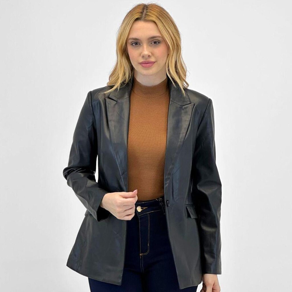 Blazer Facinelli em P.u Manga Longa Feminino