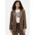 Blazer Feminino Oversized Em Lã - Marrom