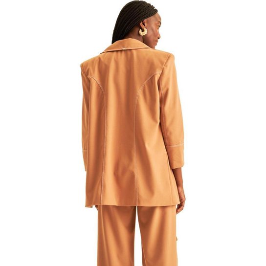 Blazer Lança Perfume Alfaiataria Oversized Feminino