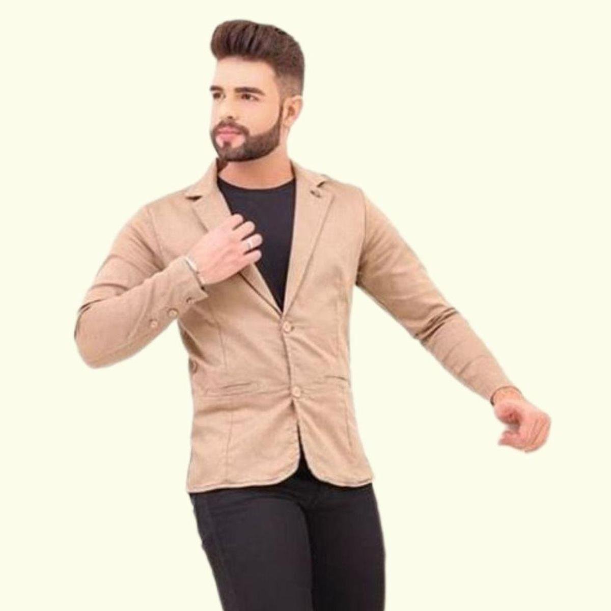 Blazer Luxo Esporte Fino Com Elastano Masculina Menor preço em Blazer Luxo Esporte Fino Com Elastano Masculina