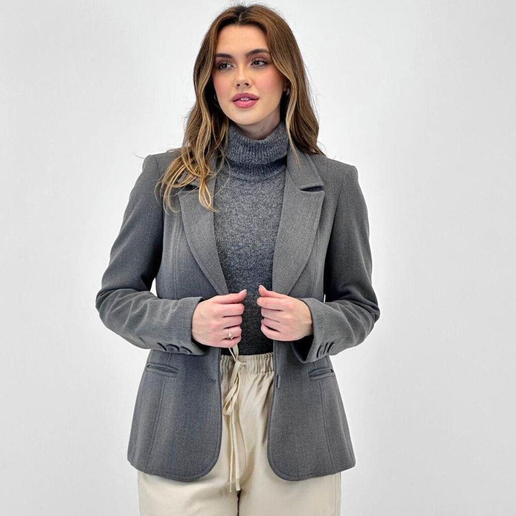 Blazer Malise Manga Longa Feminino
