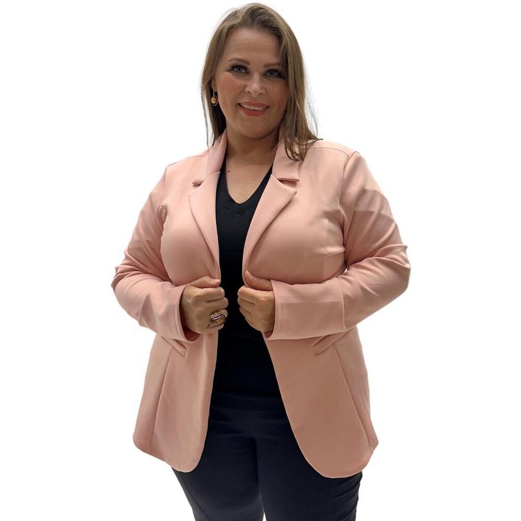 Blazer Simô Manga Longa Plus Size Feminino