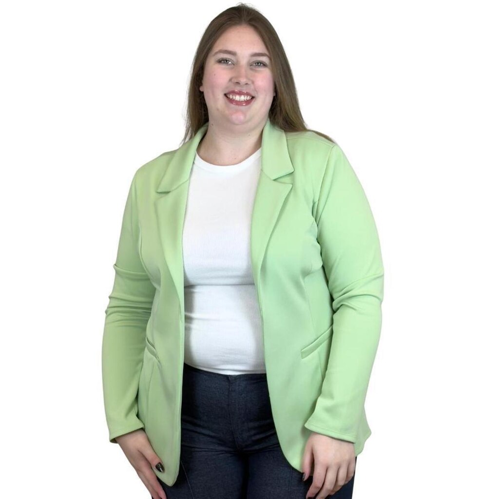 Blazer Simô Manga Longa Plus Size Feminino