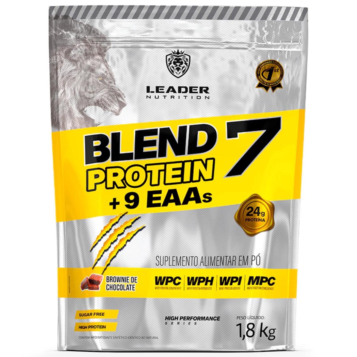 Blend 7 Protein + 9 Aminoácidos Pouch 1,8kg Leader Nutrition ...