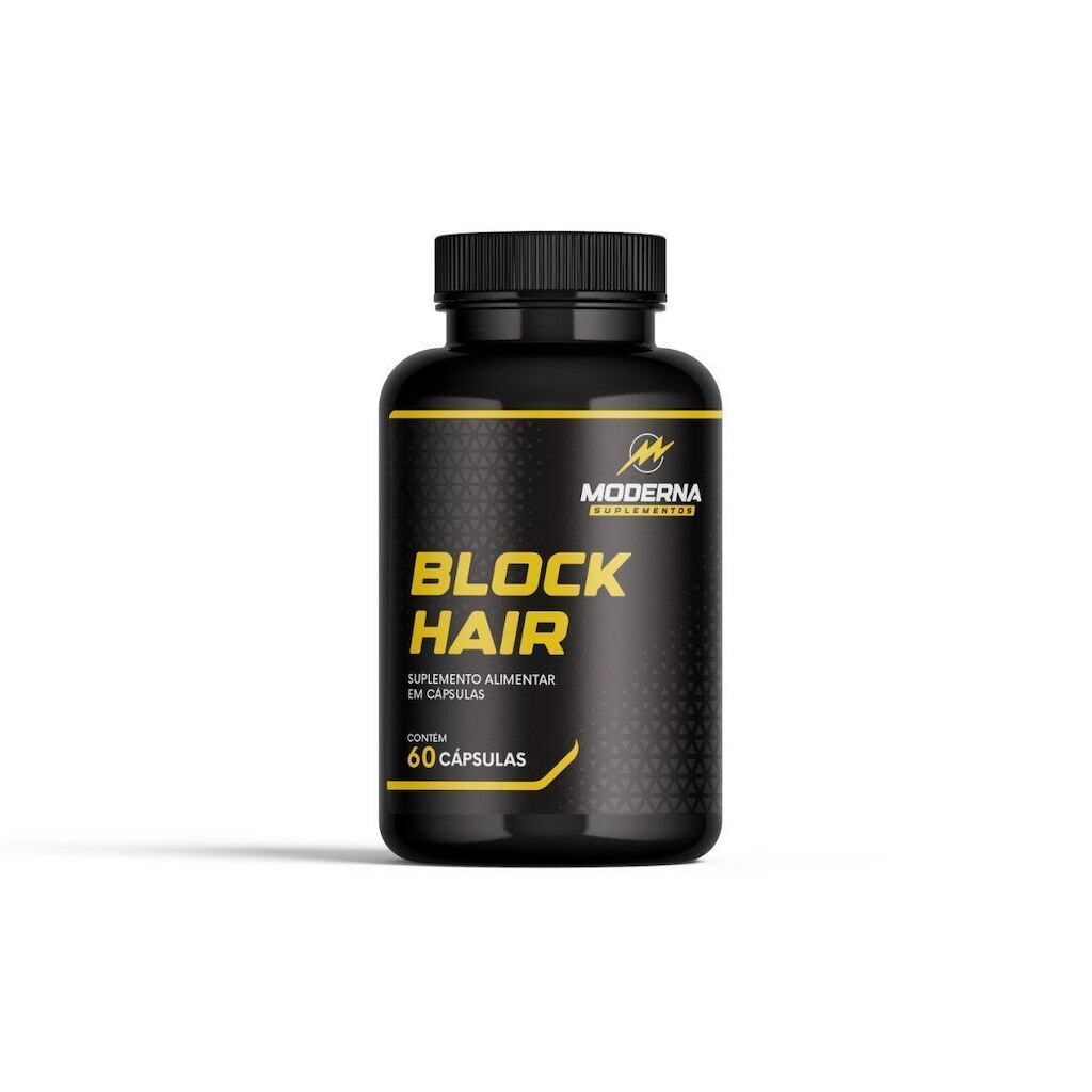Block Hair Moderna Suplementos 60 Cápsulas