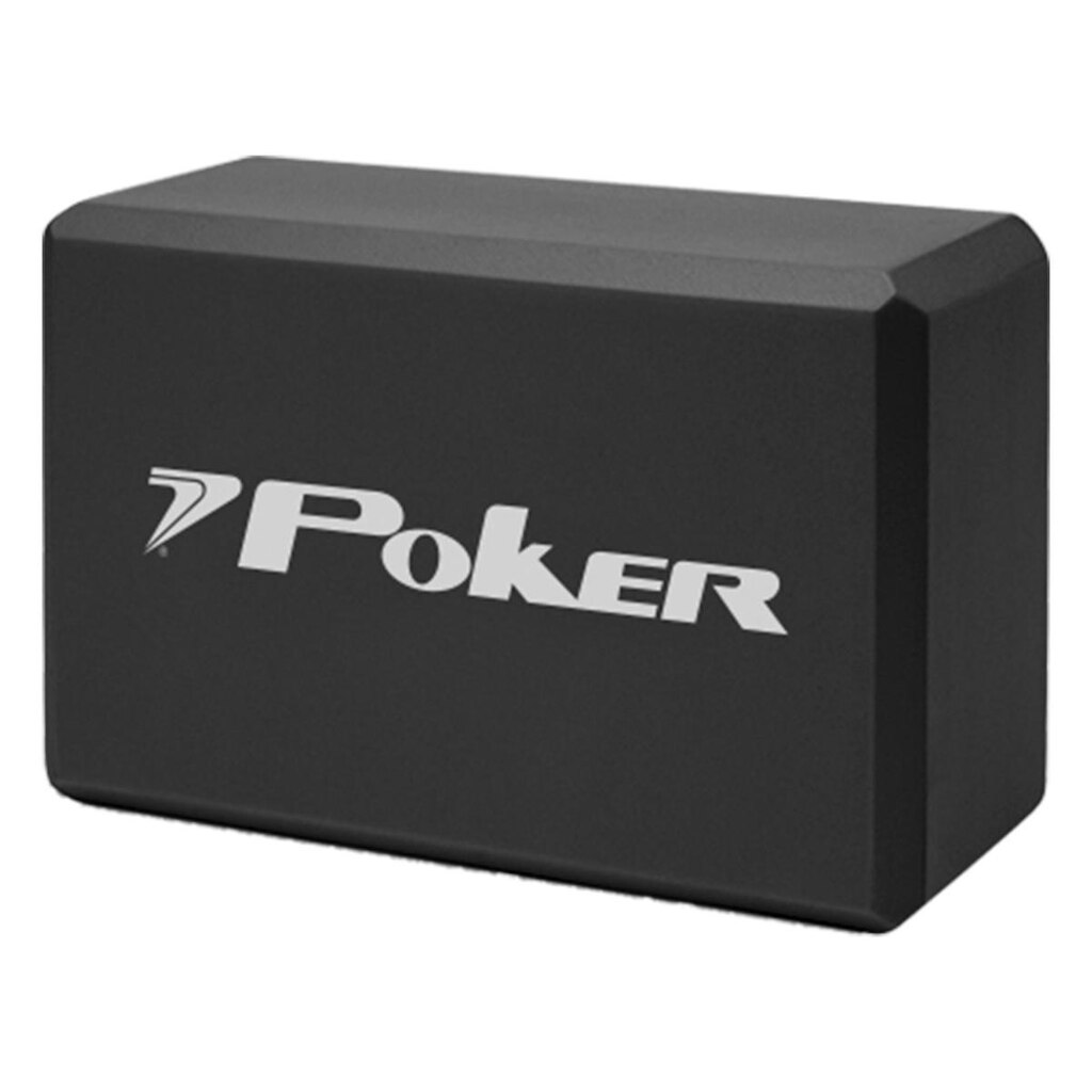 Bloco Poker Para Exercicio 23X15X7,5 Cm - Preto