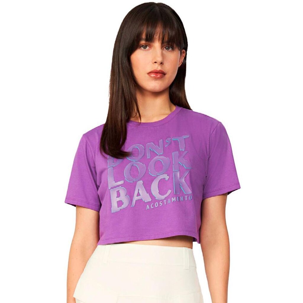 Blusa Acostamento Cropped Feminino