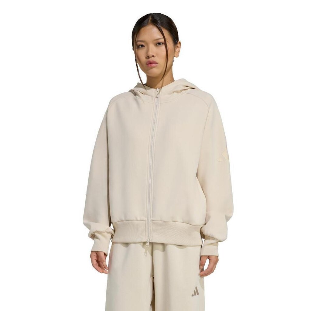 Blusa Adidas Capuz Soft Lux Fecho Zíper