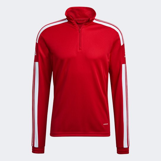 Blusa Adidas Treino Squadra 21 Masculina - Vermelho+Branco Menor preço em Blusa Adidas Treino Squadra 21 Masculina - Vermelho+Branco