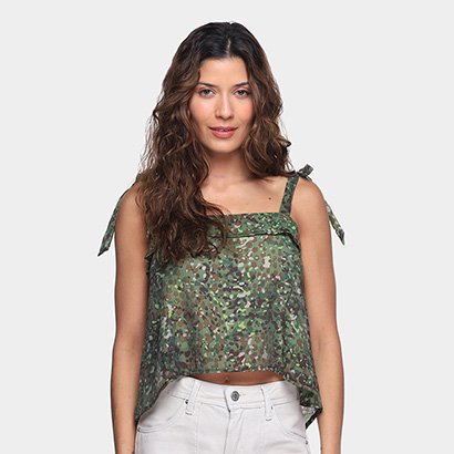 Blusa All Is Love Camuflada Feminina - Feminino