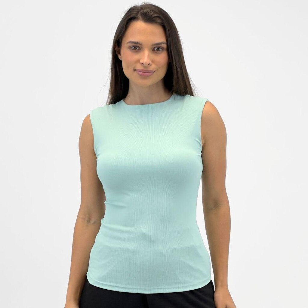 Blusa Alpelo Regata Básica Canelada Feminina