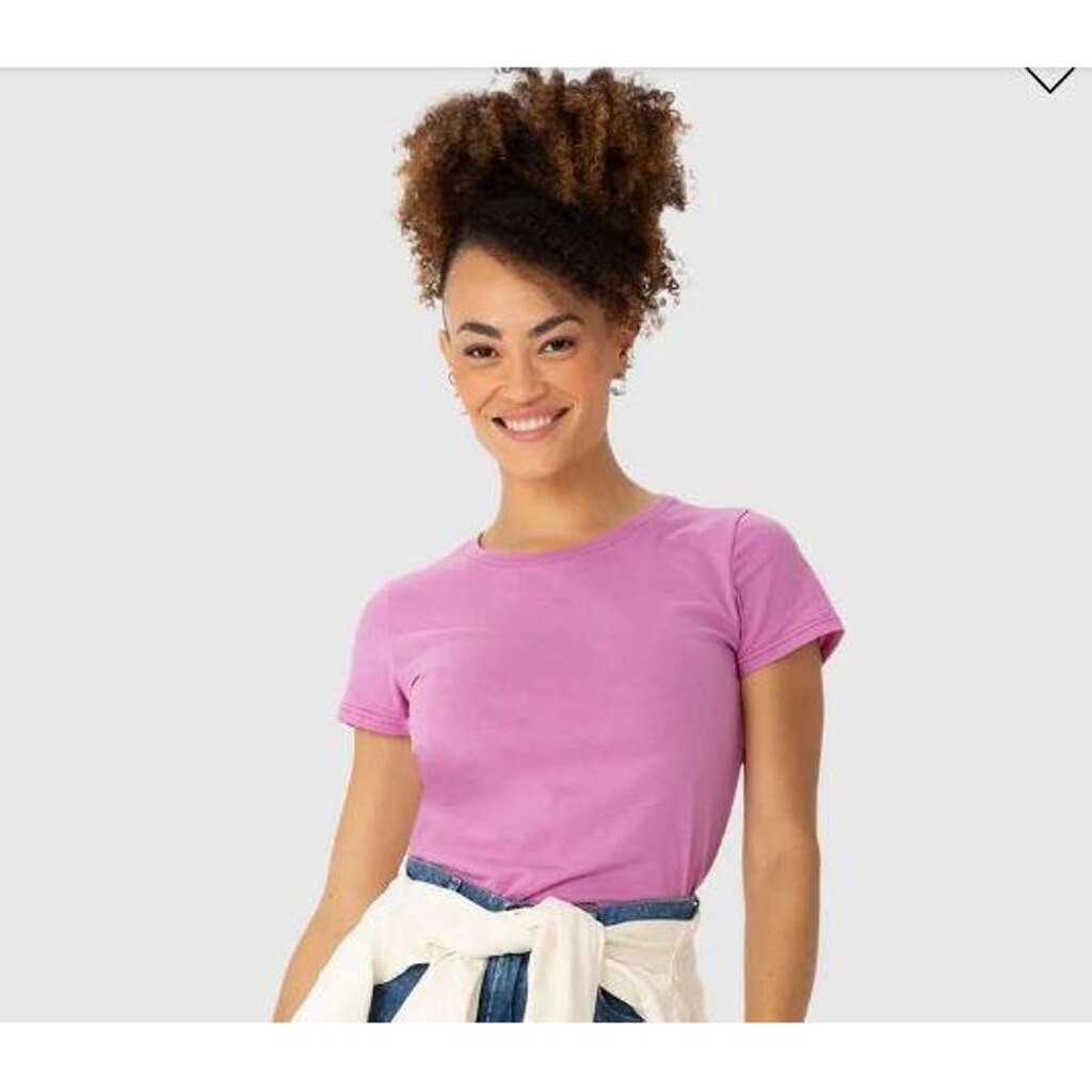 BLUSA BABY LOOK FEMININA EM ALGODÃO - MALWEE