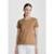 Blusa Básica Feminina Manga Curta Slim World - Laranja XG - Caramelo