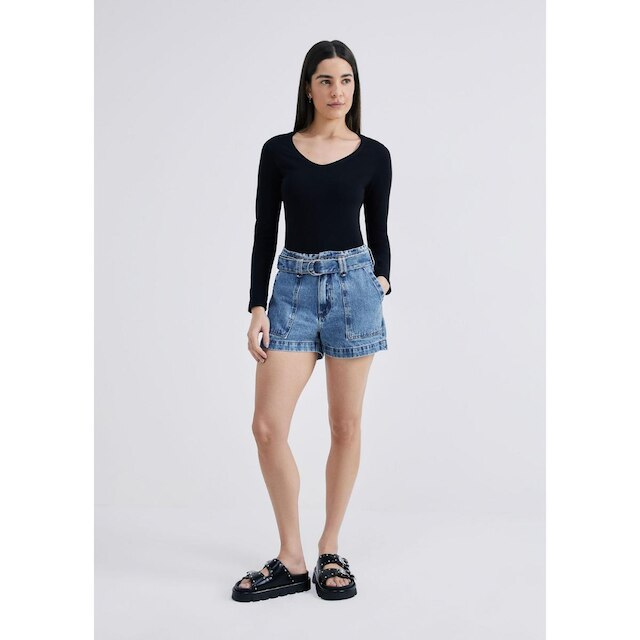 Blusa Básica Feminina Manga Longa Slim - Marrom XXG