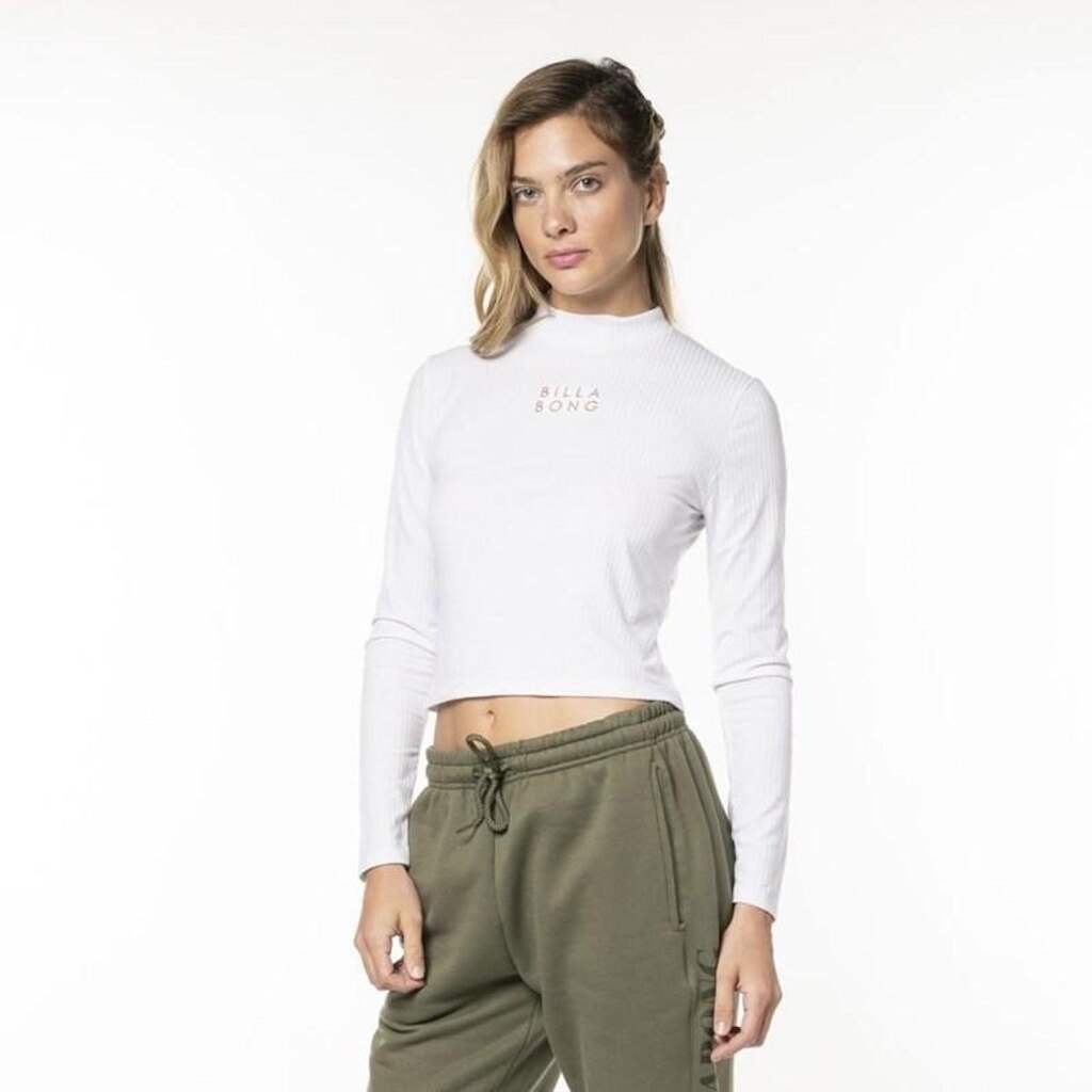 Blusa Billabong Ever Manga Longa White
