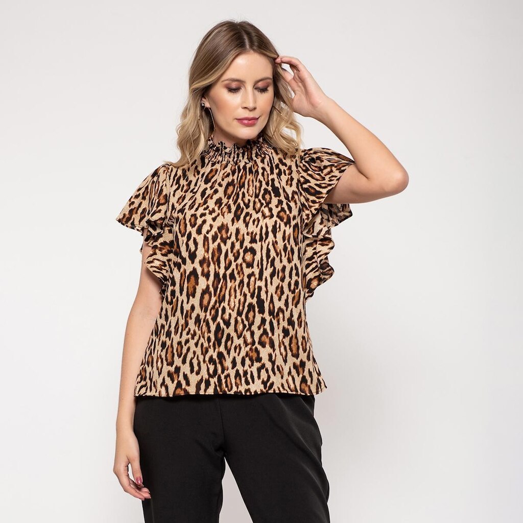 Blusa Bisô Babado Feminina
