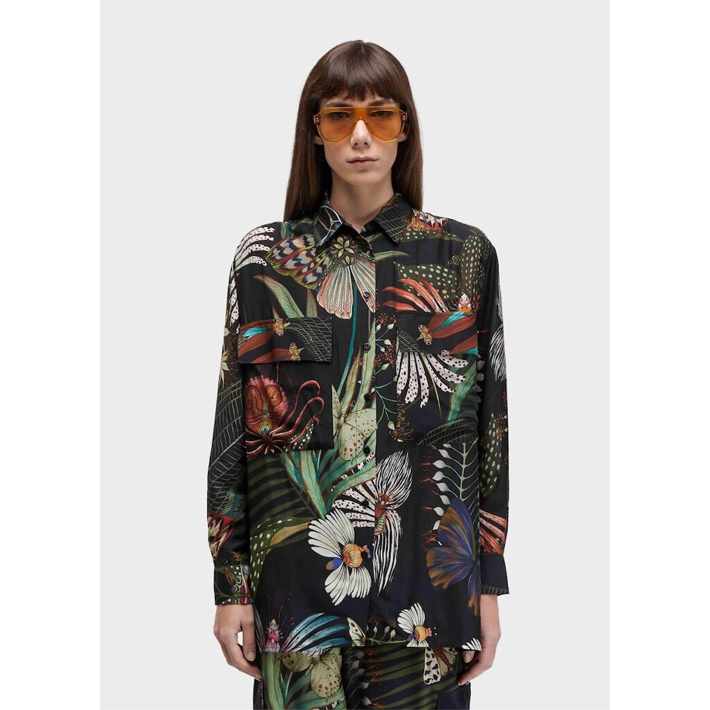 Blusa bolsos botanique OSKLEN