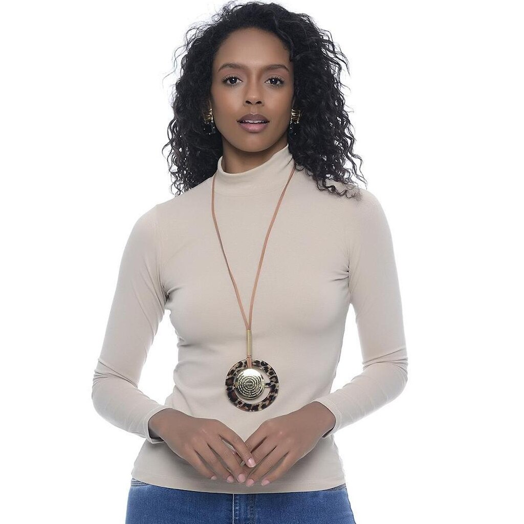 Blusa Cacharrel M/L B'Bonnie Bege
