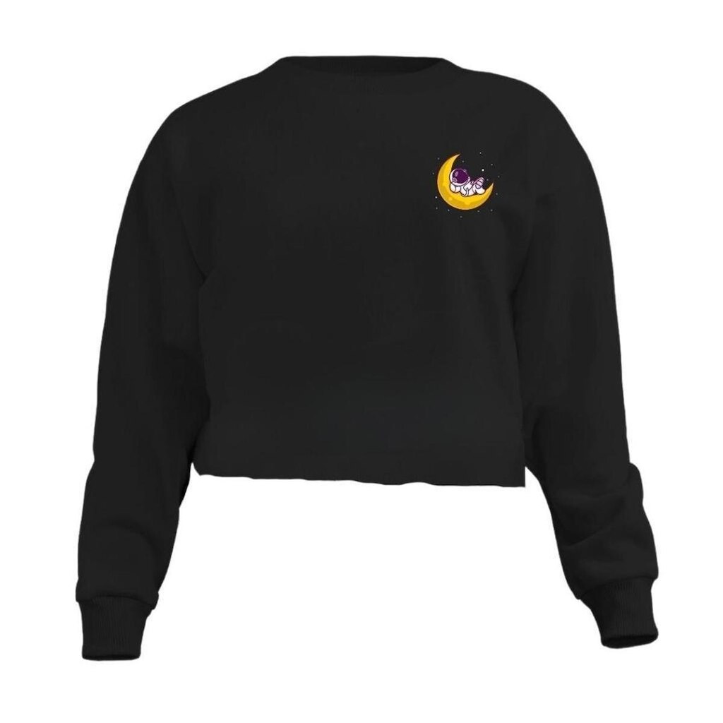 Blusa Calttony Moletom Lua Astronauta Feminino