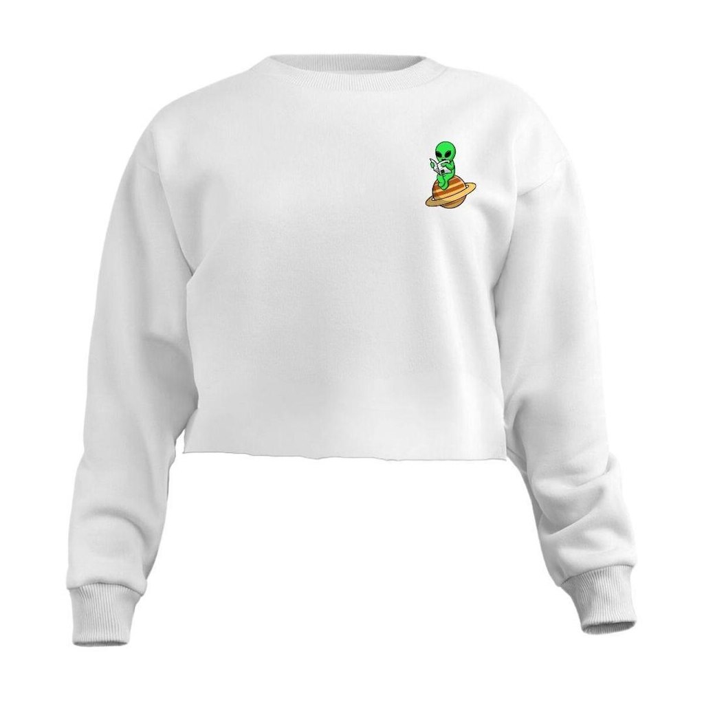 Blusa Calttony Moletom Saturno Et Feminino