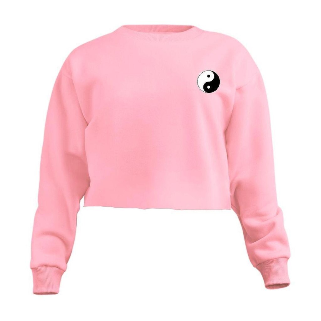 Blusa Calttony Moletom Yin Yang Equilíbrio Bem e Mal Feminino