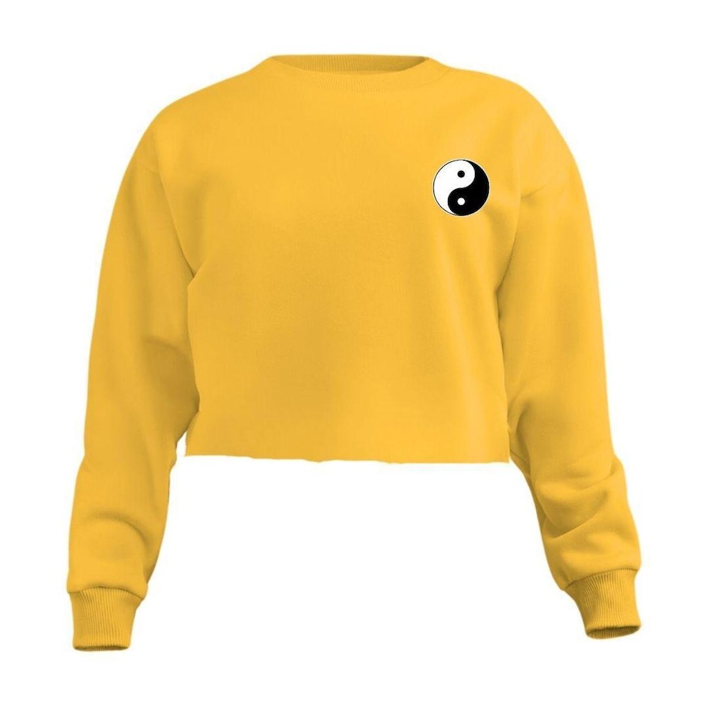 Blusa Calttony Moletom Yin Yang Equilíbrio Bem e Mal Feminino