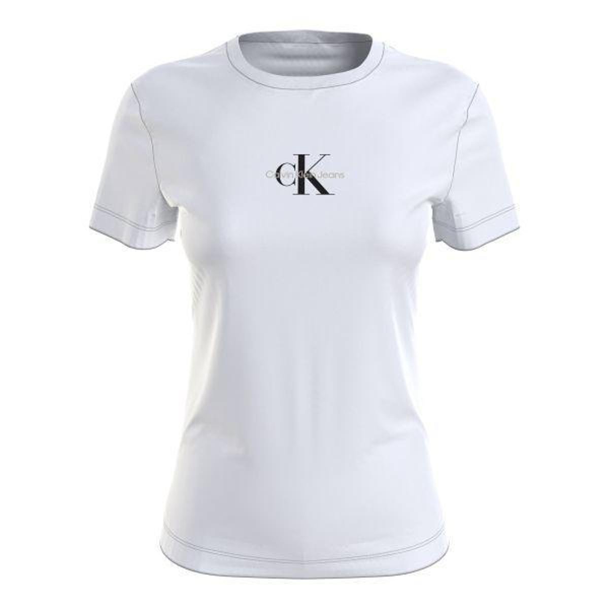 Blusa Calvin Klein Feminina Bordada J20J219135-0900 Branco