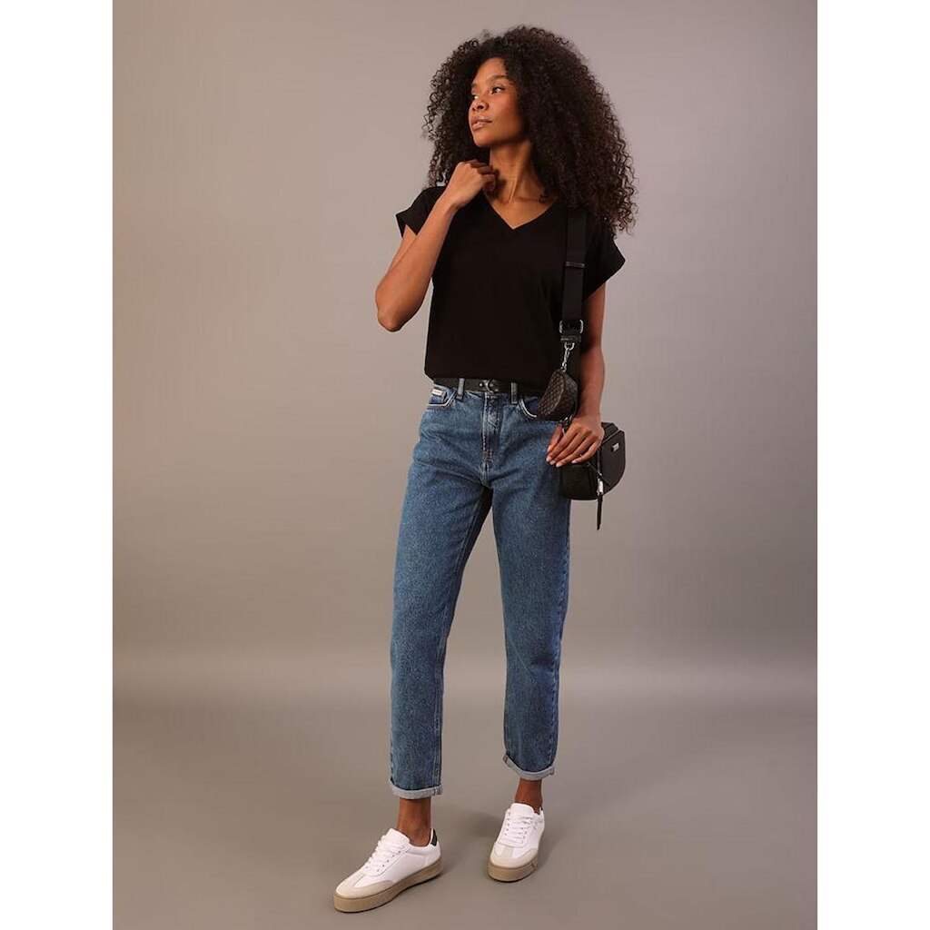 Blusa Calvin Klein Jeans  Malha Rugby Decote v