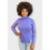 Blusa Canelada Open Roxo Roxo M - Roxo